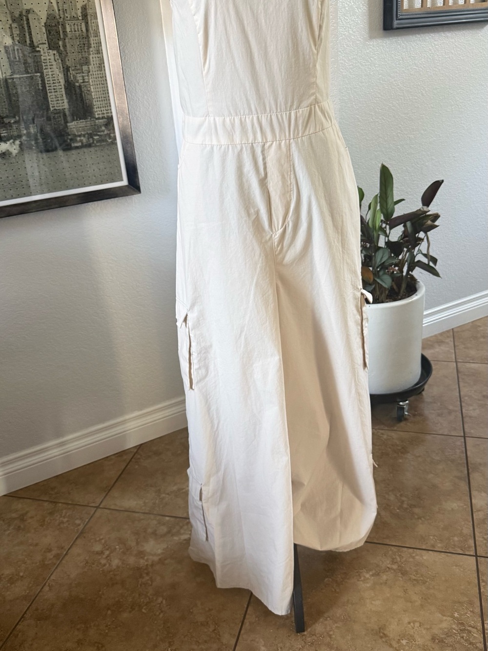 Justify Cream Wide-Leg Utility Jumpsuit